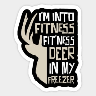 Fitness Deer In My Mouth Sticker